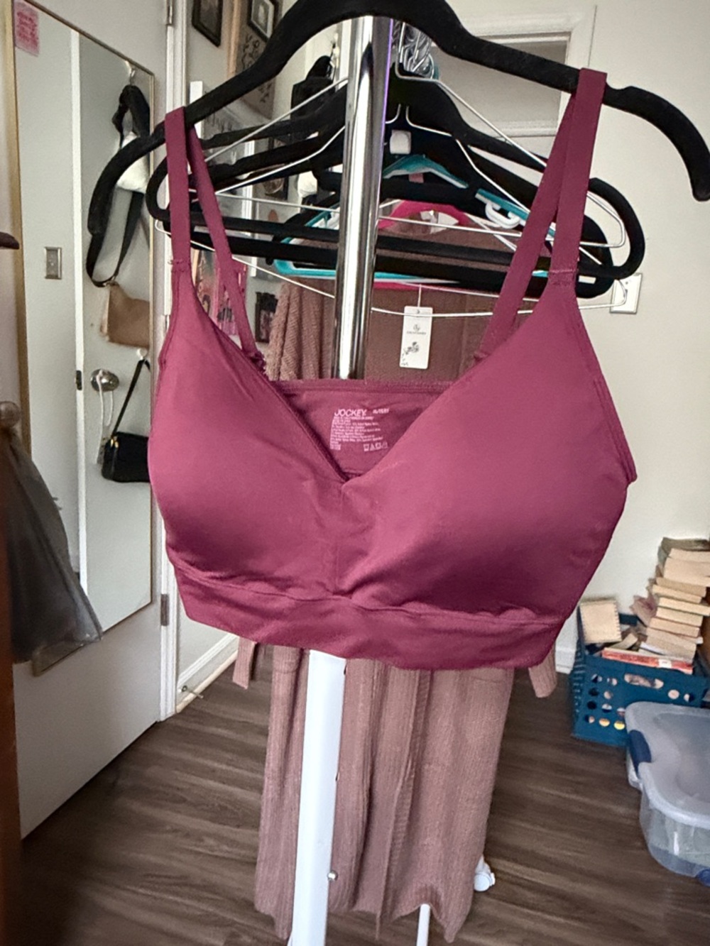 Jockey Wireless Bralette in Berry